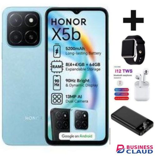 Honor X5B 6.56'' Displays, 4GB RAM + 64GB ROM, 5200mAh, Android 14, Dual SIM LED