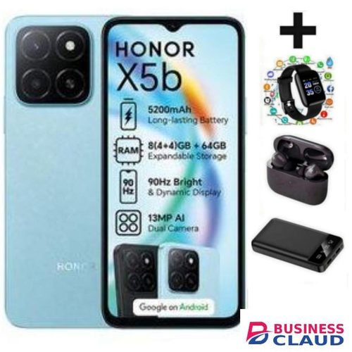 Honor X5B 6.56'' Displays, 4GB RAM + 64GB ROM, 5200mAh, Android 14, Dual SIM S WATCH