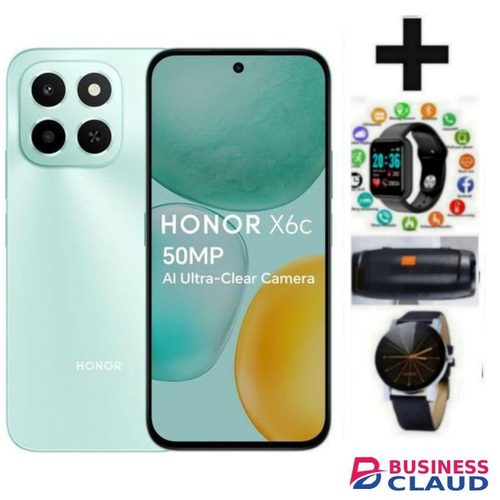 Honor X6C 6.61'' Displays, 6GB RAM + 256GB ROM, 5300mAh, Android 14, 50MP CAMERA, Dual SIMWEB