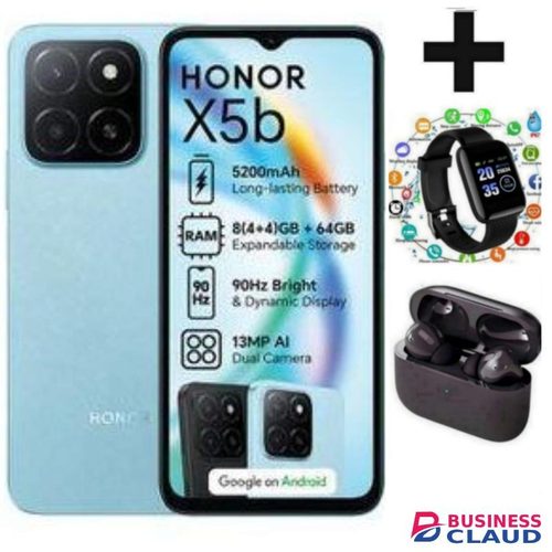 Honor X5B 6.56'' Displays, 4GB RAM + 64GB ROM, 5200mAh, Android 14, Dual SIM SPORT PODS