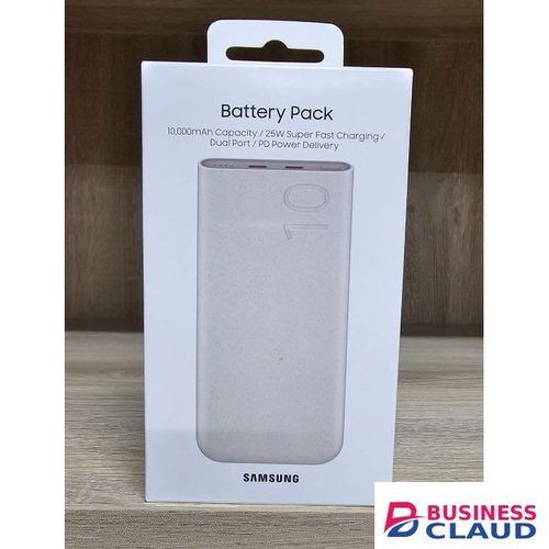 Samsung Galaxy Note 20 Ultra 10000mAh Power Bank, 25W PD Fast Charging, Dual Output, Quick Charge, Beige BATTERY PACK WITH USB C CABLE