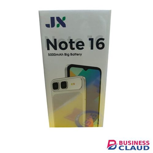 Jx Note 16 6.6" HD+Incell Display 64GB+4GB RAM 8MP Dual Sim Android 14 Face Unlock 5000mAh + Free Gifts