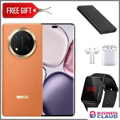 Honor X9C 6.78'' Displays, 12GB RAM + 256GB ROM, 6600mAh, Android 14, 65W, Dual SIM -Orange+Free LEDwatch+Powerbank+Earpods