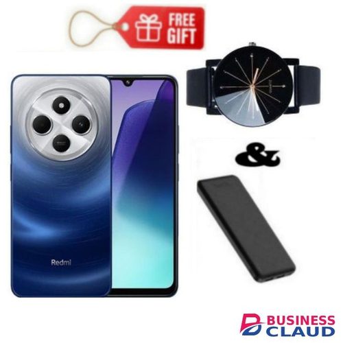 XIAOMI Redmi A3 Pro Blue, 6.88" Android 14, 4G (128GB ROM + 4GB RAM) Dual Sim, 50MP, 5160MAh, Mediatek + Watch & Powerbank