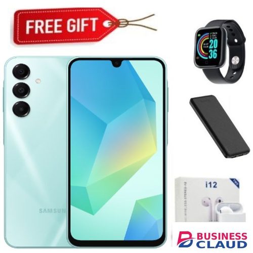 Samsung Galaxy A16, 6GB+128GB ROM 6.7" HD, Android 14,50MP-Camera, Battery-5000mah - Mint+FreeBies