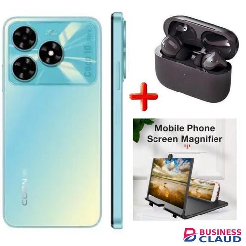 Corn COCO 10 ULTRA, 6.8", 12(4+8)GB RAM + 128GB ROM STORAGE, DUAL SIM, 13MP, 5000MAH - Light Blue + FREE GIFTS