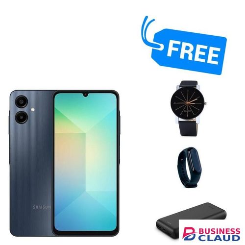 Samsung GALAXY A06, 128GB ROM + 4GB RAM,4G,5000MAH,ANDROID 14,50MP,& FREEBIES