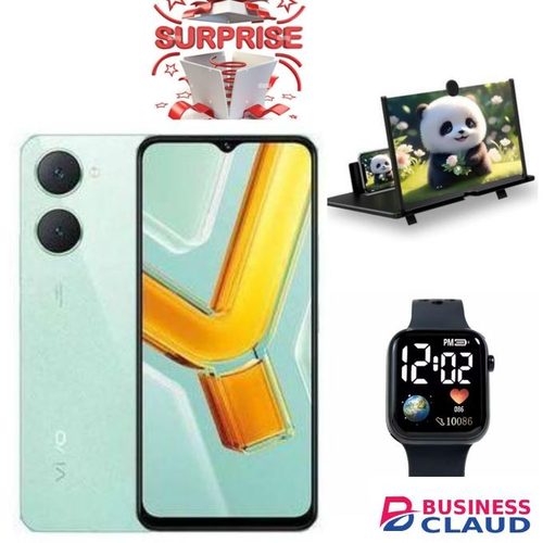 Vivo Y03 - 6.56'' - 4GB RAM + 128GB ROM - Dual SIM - 5000mAh - Gem Green PLUS AMAIZING GIFTS(MAGNIFIER, LED WATCH)