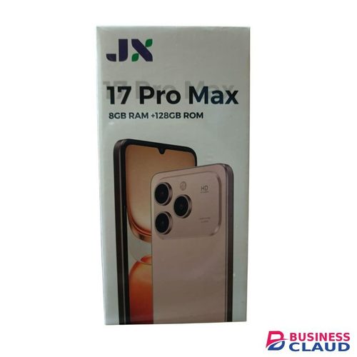 Jx 17 Pro Max 6.8" HD + Incell Display 128GB ROM + 8GB RAM 32MP Rear 16MP Front Camera Dual Sim Type C Android 14 OS 5000mAH + Free Wireless Earbuds + Free OTG Cable