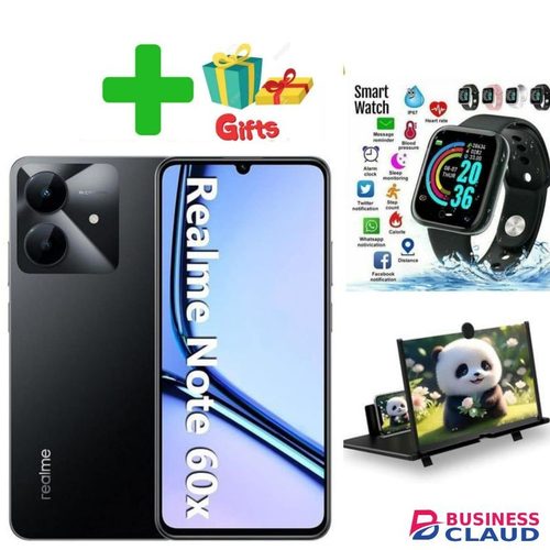 Realme Note 60X- 6.74'' Inch, 3GB RAM + 64GB Storage, 5000mAh Battery+GIFTS,SMART WATCH