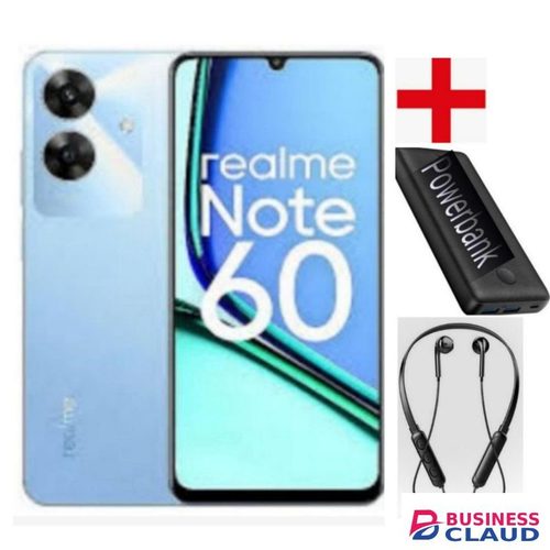 Realme NOTE 60 4GB RAM +128GB Storage 5000 MAH BATTERY DUAL+POWERBANK+NECKBAND