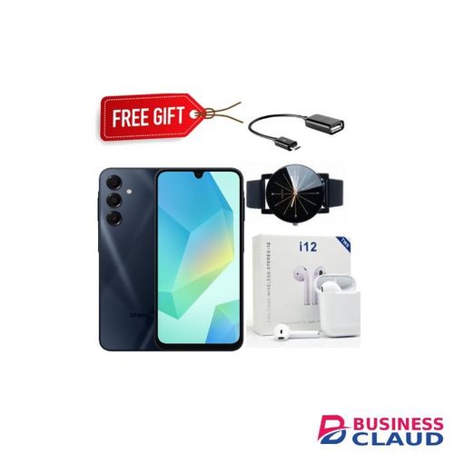 Samsung Galaxy A16, 6GB+128GB ROM 6.7" HD, Android 14,50MP-Camera, Battery-5000mah - Black+Free Gifts
