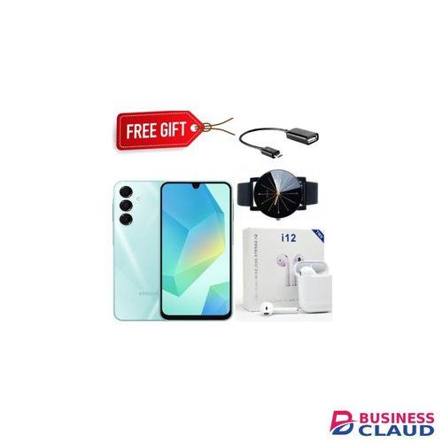 Samsung Galaxy A16, 6GB+128GB ROM 6.7" HD, Android 14,50MP-Camera, Battery-5000mah (Dual sim)+Free Gifts