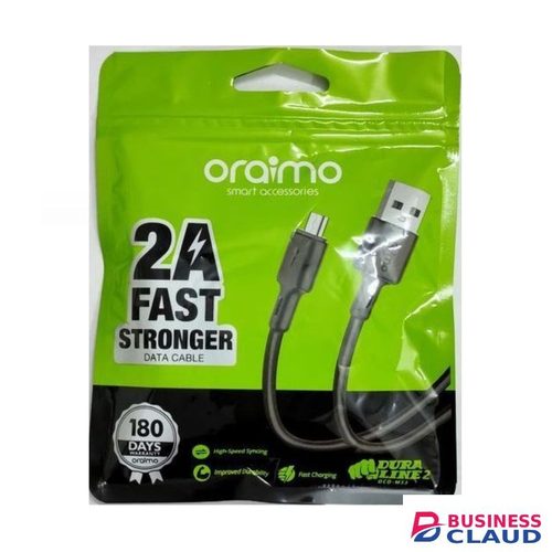 Oraimo 2A Fast Stronger USB Cable Fast Charging Cable For Android Smartphones & Button Mulika Mwizi Phones + GIFT Micro OTG Cable For Button Phones & Smartphones