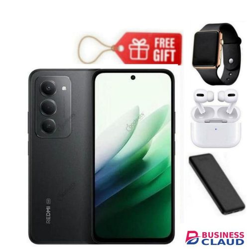 XIAOMI Redmi 15, 6.9' Display, 6GB RAM + 128GB ROM (Dual SIM) 50MP Camera, 7000mAh Black + Power Bank, Airpods & Led Watch
