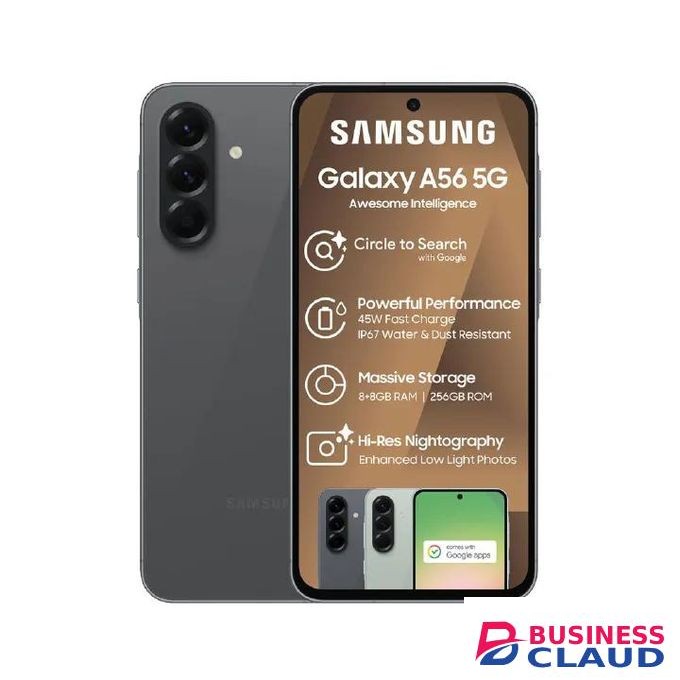 Samsung Galaxy A56 5G 128GB+8GB 120Hz 6.7" AMOLED 50MP Triple Camera IP67 Dust/Water Resistant Android 15 5000mAh