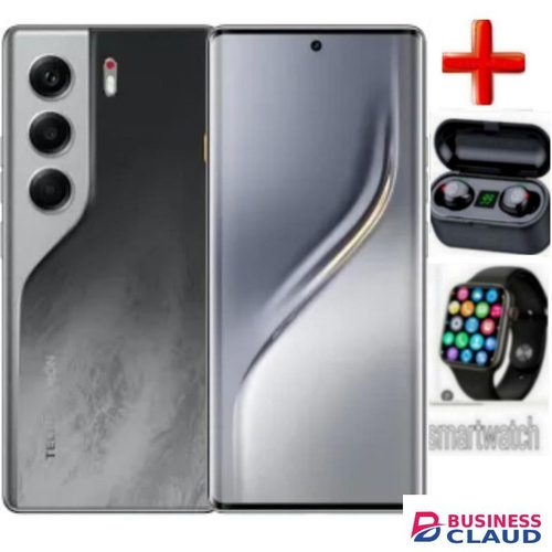Tecno CAMON 40 PRO 6.78 INCHES 8GB RAM +256GB Storage 5200 MAH BATTERY,+EARBUDS+SMART WATCH
