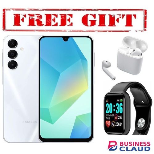 Samsung Galaxy A16, 4GB+128GB ROM 6.7" HD, Android 14,50MP-Camera, Battery-5000mah (Dual sim) COMES WITH FREE GIFTS ( AIRPODS + SMART WATCH) FOR YOU