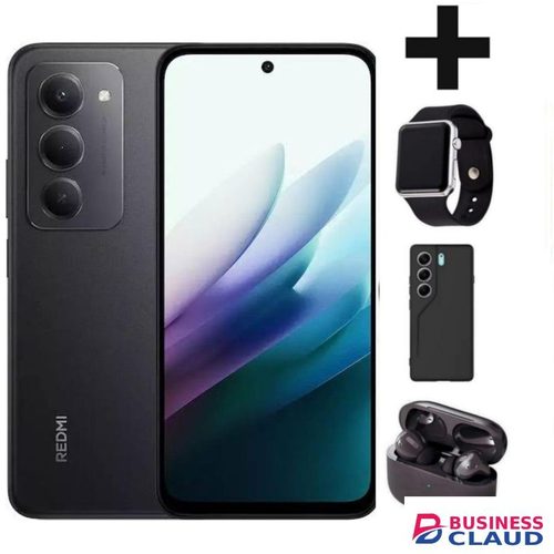 XIAOMI REDMI 15 4G, 6.9 Inches Display, 256GB ROM + 8GB RAM, Dual SIM, 7000mAh Battery (24 Months Warranty) WATCH COVER, BLACK