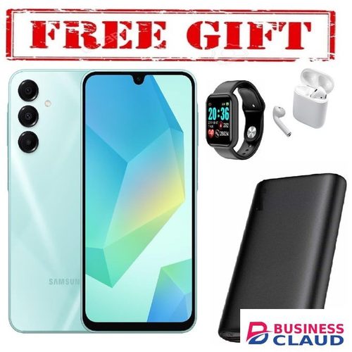 Samsung Galaxy A16, 4GB+128GB ROM 6.7" HD, Android 14,50MP-Camera, Battery-5000mah COMES WITH FREE GIFTS ( AIRPODS + SMART WATCH +POWERBANK ) FOR YOU