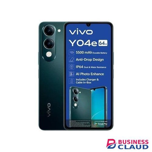 Vivo Y04e 4G, 6.74", 64GB RAM + 4GB Storage (Dual SIM), 5500mAh - Green