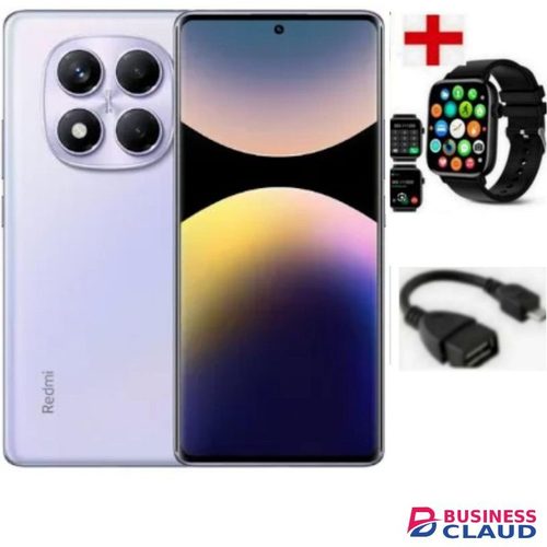 XIAOMI Redmi Note 14 Pro, 6.67", 256GB + 8 GB RAM,5500mAh,(1 YR WRTY)-+SMART WATCH+OTG-PURPLE