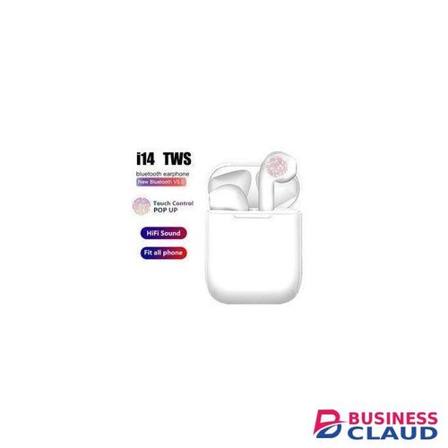I14 Wireless Earbuds – Bluetooth 5.0 True Wireless Stereo (TWS) Earphones With Mic, Touch Controls, Auto Pairing & Noise Reduction – Universal Compatibility For Android & IOS Smartphones – Lightweight, Comfortable, And High Bass Sound Pods