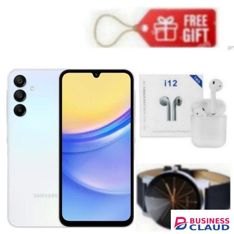Samsung GALAXYA15, 6.5'' Display, 6GB RAM + 128GB ROM- (Dual Sim) 50MP, 5000mAh - LIGHT BLUE + Free Gifts