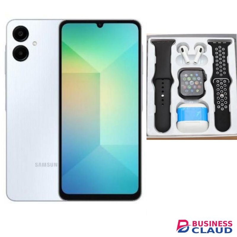 Samsung A06, 6.7'' Display, 4GB RAM + 128GB ROM (Dual Sim) 50MP Camera, 5000mAh - Light blue swt