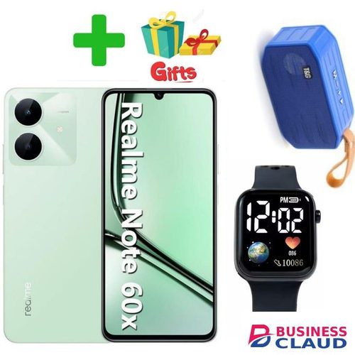 Realme Note 60X- 6.74'' Inch, 3GB RAM + 64GB Storage, 5000mAh Battery+GIFTS,LED WATCH,TG