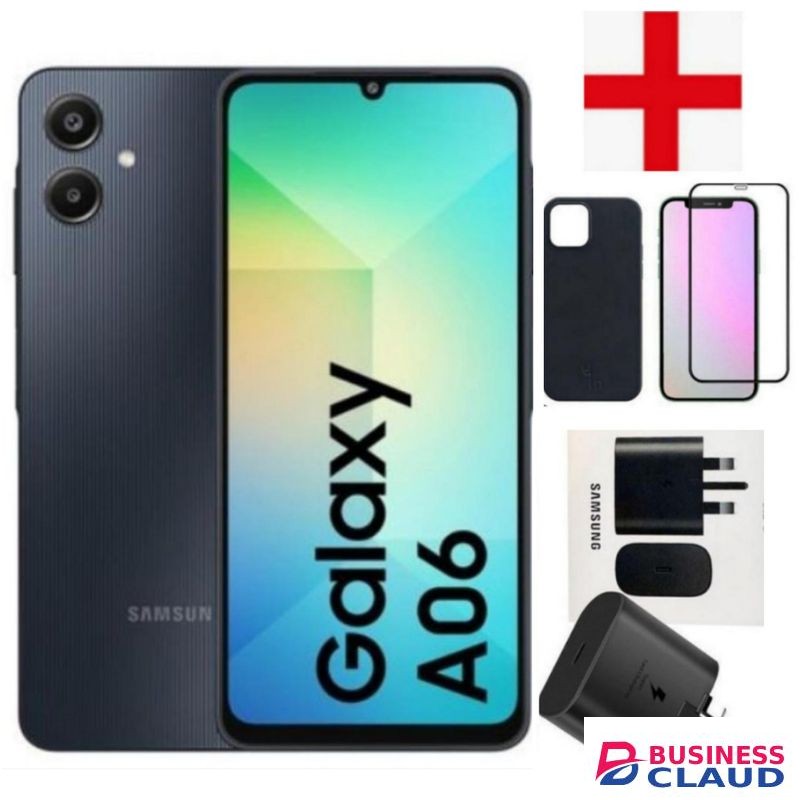 Samsung A06 6.7 DISPLAY 4GB RAM +128GB ROM 5000MAH DUAL+ Adapter+Cover& Protector