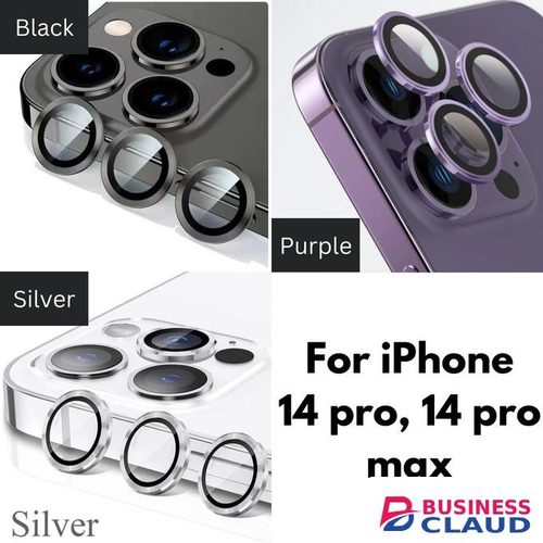 iPhone 14 Pro Max Phone Case, Metal Ring Camera Lens Protector for Enhanced Protection for Seventh Device