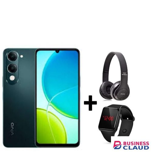 Vivo Y04,IPS LCD 6.74" INCHES 6GB STORAGE. & 4GB RAM,13MP,DUAL SIM,FREE HEADSETS & WATCH