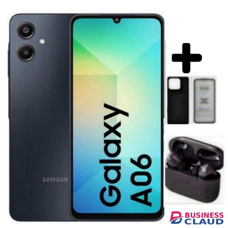 Samsung A06 6.7 DISPLAY 4GB RAM +128GB ROM 5000MAH DUAL SIM+ EARPODS+COVERP