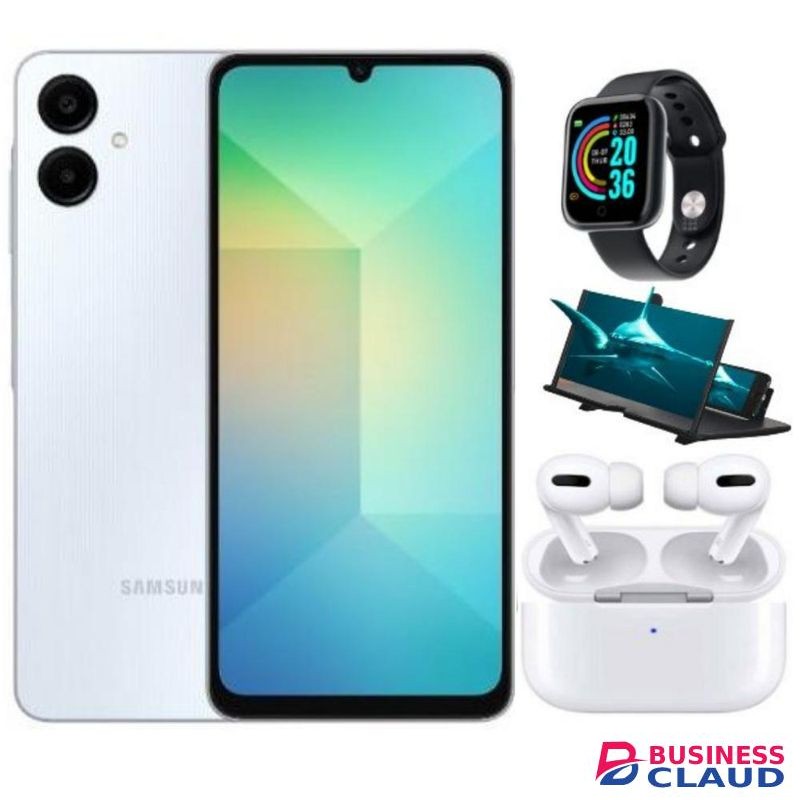 Samsung A06, 6.7'' Display, 4GB RAM + 128GB ROM (Dual Sim) 50MP Camera, 5000mAh - Light blue swima