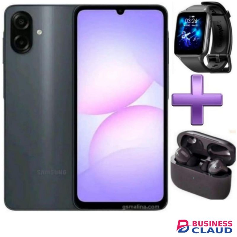 Samsung A07 6.7'' Display, 4GB RAM +64GBStorage 5000MAH Battery, Dual sim-2 Years Warranty+ WATCH+EARPODS