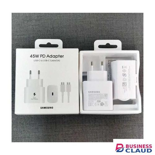 Samsung 45Watts Super Fast C To C Charger For Galaxy A06, A16, A26, A36, A56, A05, A05s, A14, A15, A23, A24, A25, A33, A34, A35, A53, A54, A55, A07, A17