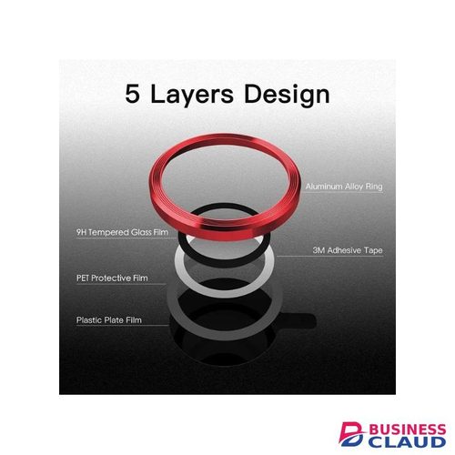 iPhone 13 Pro Phone Case, Metal Ring Camera Lens Protector for Enhanced Protection for Fifth Device