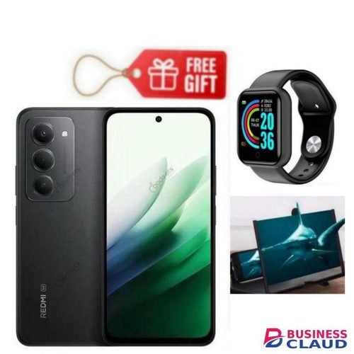 XIAOMI Redmi 15, 6.9' Display, 6GB RAM + 128GB ROM (Dual SIM) 50MP Camera, 7000mAh Black + Magnifier & Smart Watch