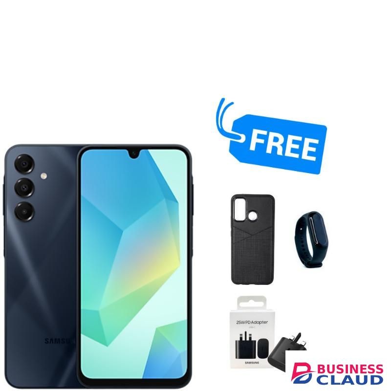 Samsung GALAXY 16,SUPER AMOLED SCREEN DISPLAY,8GB RAM +256GB ROM,5000MAH,FREE COVER,ADAPTER & BRACELET WATCH