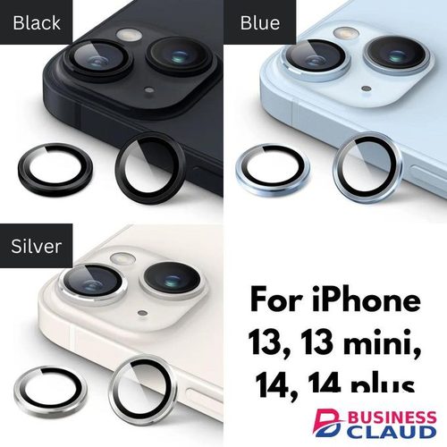 iPhone 14 Plus Phone Case, Metal Ring Camera Lens Protector for Enhanced Protection for Seventh Device