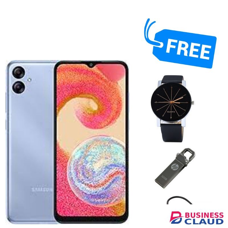 Samsung Galaxy A04e, 6.5",( 32GB + 3GB)(Dual SIM), 13MP, 5000mAh,FREE WATCH,DISK & OTG