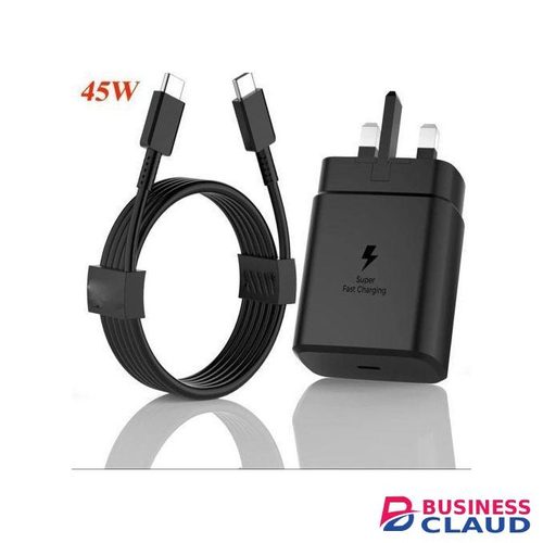 Samsu 45W Super Fast Type C To C Charger For Galaxy, A05s, A15, A14,A35, A55, A34, A54, A06, A16, A26,A36, A56, S20,S20 Plus,S20 Ultra,S21,S21 Plus,S21 Ultra, S22, S22Plus, S22 Ultra, S23,S23 Plus, S23 Ultra, S24, S24 Plus, S24 Ultra, Note 10 Plus, Tab S8