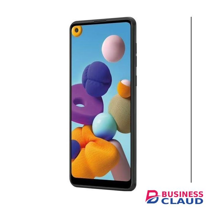 Samsung Galaxy A21 Android Smartphone – 64GB, 3GB RAM, Quad Camera 16MP– 13MP Selfie – Black, Single SIM Best Affordable Camera Phone, Refurbished by Badili.