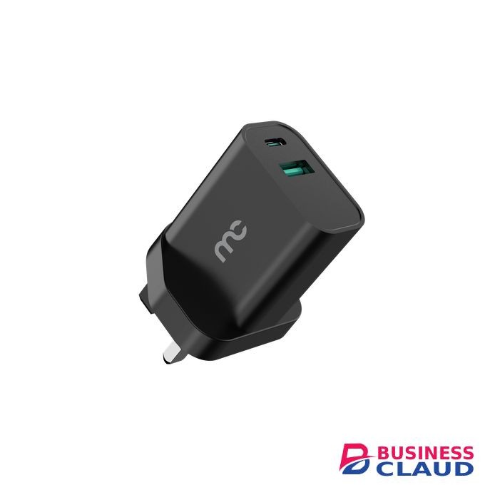 Mycandy Tc-d30 Travel Charger 30w Type-c & Usb Black