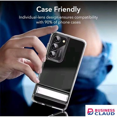 Samsung Galaxy A25 Camera Lens Protector - Black Metal Ring Phone Cover