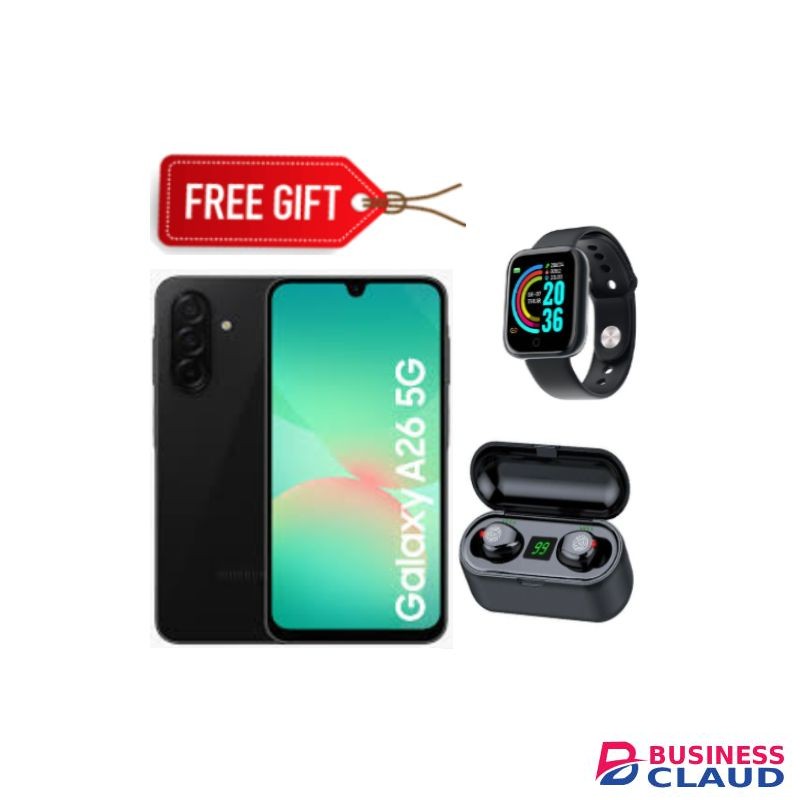 Samsung Galaxy A26 5G, 6.7'' 8GB RAM + 256GB ROM, 50MP, Dual Sim- Mint+Free Earbuds+Smartwatch