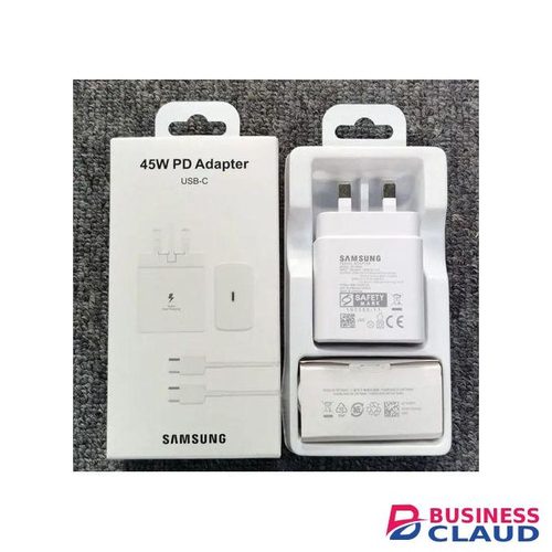 Samsung 45 Watts Super Fast Charger Adapter With Type C To C Output For Galaxy A06, A16, A26, S24 Ultra, A36, A56, A05, A05s, A14, A15, A23, A24, A25, A33, A34, A35, A53, A54, A55, A07, A17, S25 Ultra
