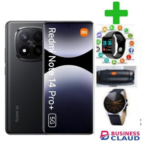 XIAOMI REDMI NOTE 14 PRO PLUS Memory: 512GB + 12GB RAM 5G DUAL SIM.+ S WATCH SPEAKER