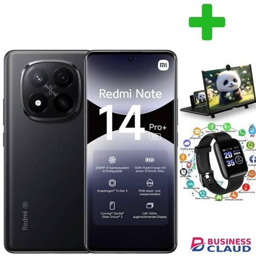 XIAOMI REDMI NOTE 14 PRO PLUS Memory: 512GB + 12GB RAM 5G DUAL SIM+GIFTS MAGNIFIER,SMART WATCH